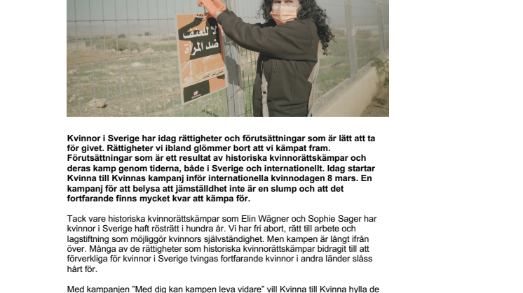 Pressmeddelande För kampen vidare - kampanj inför internationella kvinnodagen belyser historiska och nutida kvinnorättskämpar.pdf