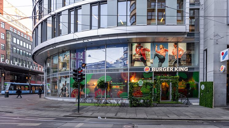 Burger King Storgata i Oslo lanserade nyligen en växtbaserad restaurang