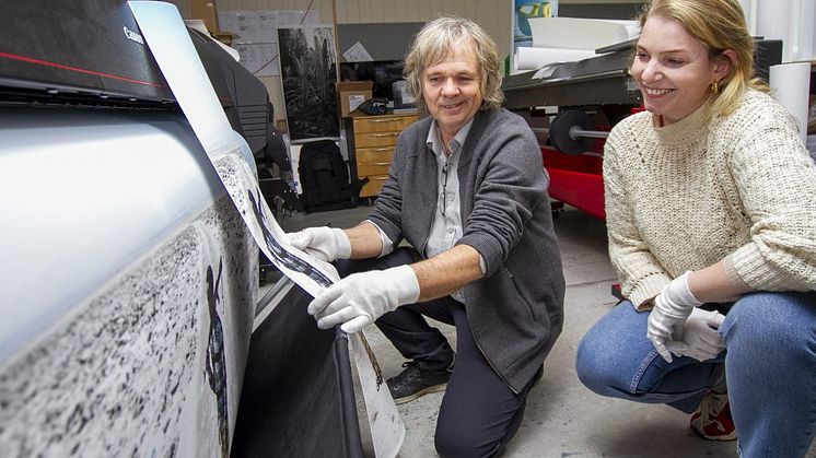 Mye arbeid med testprinting og kvalitetssikring for Helge Hovland og kollegene hans i Studio Technika.
