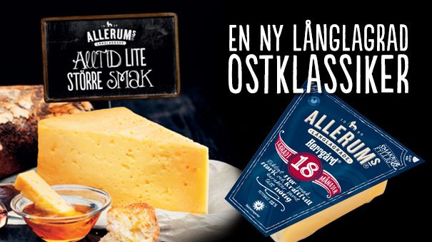 Allerum Herrgård 18 månader – Lagrad ost med större smak!