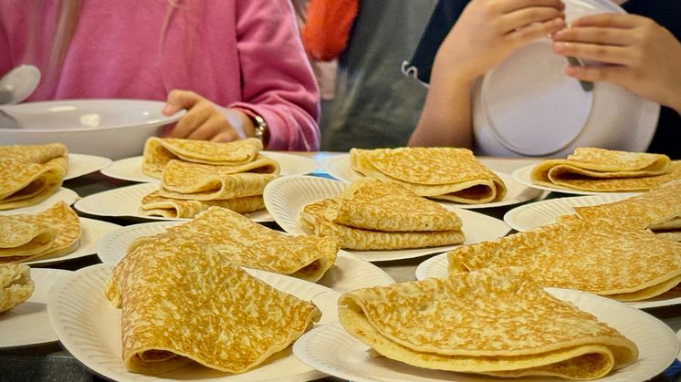 Soppa och pannkaka är en av favoritluncherna med bäst omdöme när eleverna får välja, bild från Svenshögskolan i Arlöv.