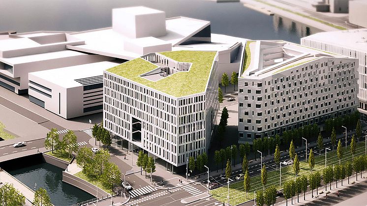 Advokatfirmaet Ræder flytter inn i signalbygget Diagonale i Bjørvika