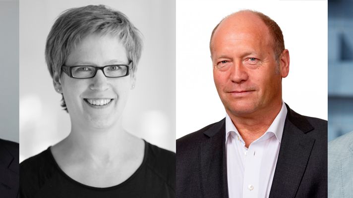 Fra venstre: Tilhørerne på seminaret fikk med seg innlegg fra Idar Kreutzer (Finans Norge og regjeringens utvalg for grønn konkurransekraft), Tonje Frydenslund (Snøhetta), Per Morten Johansen (Omsorgsbygg) og Rolf Thorsen (Oslo S Utvikling).