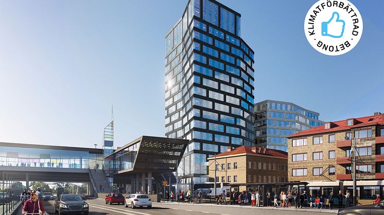 Thomas Betong har levererat ca. 2 500 m3 av sin klimatförbättrade betongprodukt Thomarön till projektet MIMO. Det innebär en besparing av ca. 100 ton CO2 för projektet – motsvarande 60 000 mil av bilkörning.
