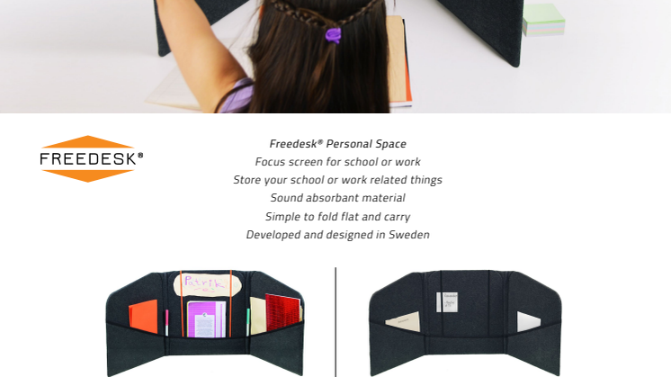 Produktlansering av Freedesks nya produkt Personal Space
