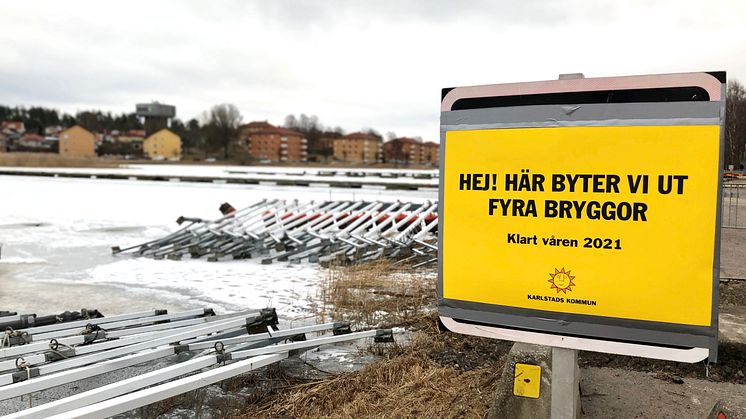 Bryggorna i Lambergstjärn ska bytas ut.