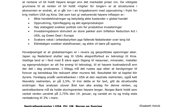 månedsrapport janaur 2023