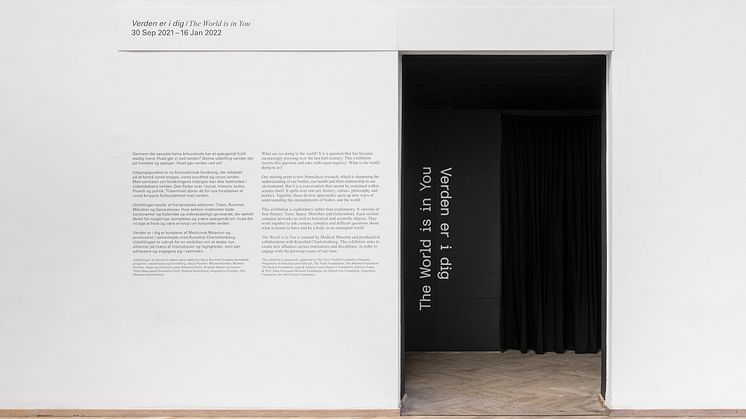 Installation view, The World is in You, Medical Museion and Kunsthal Charlottenborg, 2021.