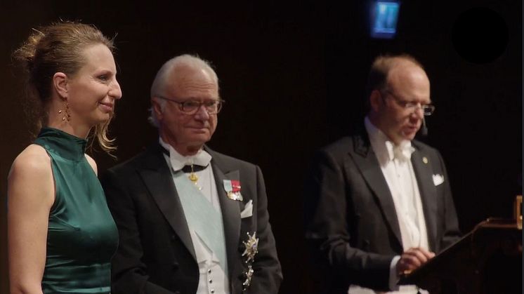 Agneta Andersson från Piteå har tilldelats Göran Lagervalls pedagogstipendium. Priset överlämnades av H.M. Kung Carl XVI Gustaf.