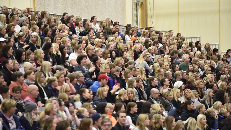 Engagerad publik under Elmia Scandinavian Horse Show. Foto: Haide Westring.