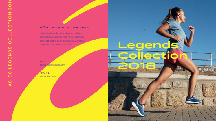 ASICS klädkollektion Legends hösten 2018