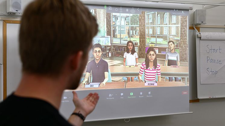 Virtuella elever ger tryggare lärare 