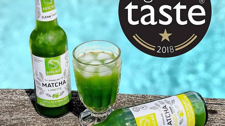 Prisbelönad matcha-dryck