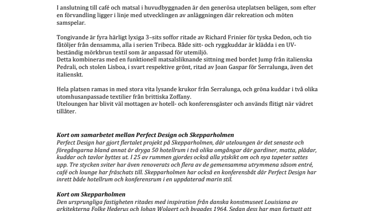 Ny utelounge på Skepparholmen ger fridfull avkoppling