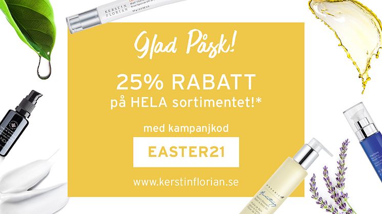 Påskerbjudande från Kerstin Florian – 25% RABATT på hela sortimentet!