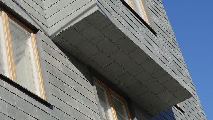 Tegners Torn Stockholm, takskiffer Nordskiffer grön på fasad och tak