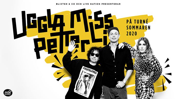 Magnus Uggla, Miss Li och Petter på turné sommar - premiär 2 juli