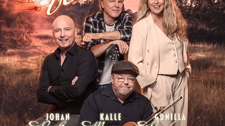 Nyskriven svensk originallåt med Kalle Moraeus, Johan Boding, Gunilla Backman och Micke Nord "De som var före oss" - fyra av landets främsta artister!