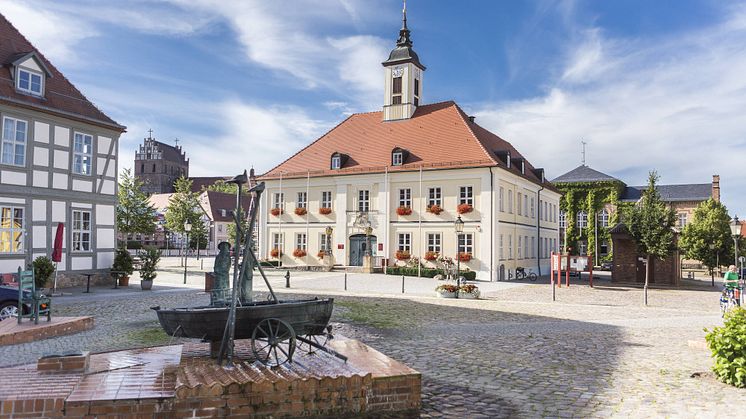 Liebevoll wachgeküsst: Der historische Stadtkern von Angermünde. Foto: TMB-Fotoarchiv / Steffen Lehmann