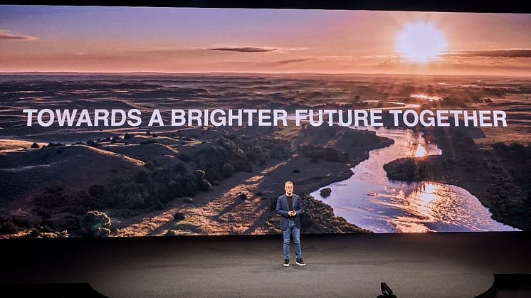 Huawei keynote speech på lanseringsevent in München