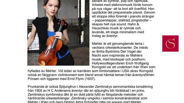 I äventyrets och filmmusikens värld med Hilary Hahn