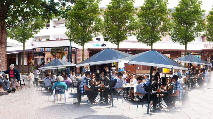 Järnvägsgatan etapp ett i omvandlingen av Vaggeryds centrum