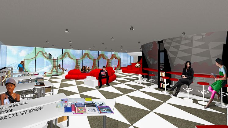 Arcona bygger framtidens bibliotek på Kulturhuset i Stockholm