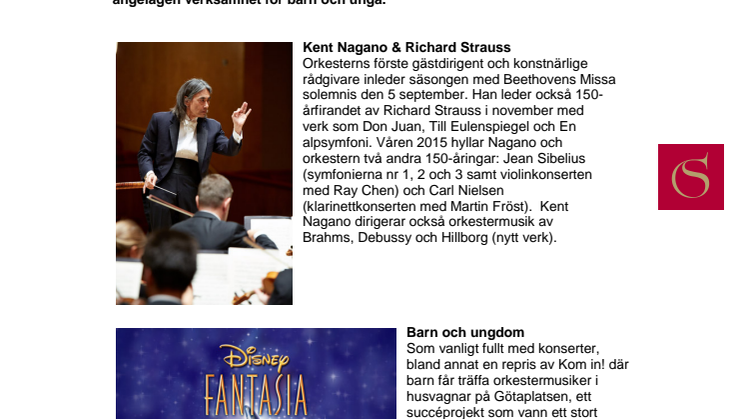 Ny säsong med Göteborgs Symfoniker!
