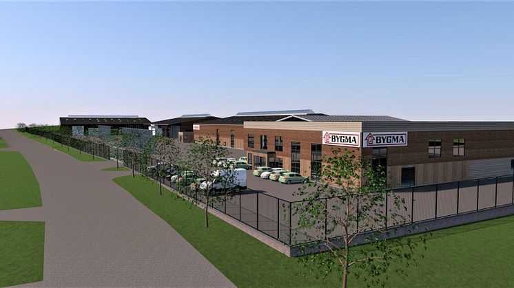Bygma opfører ny DGNB-certificeret tømmerhandel- og logistikcenter i Svendborg