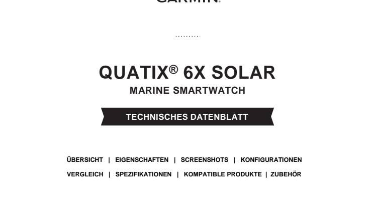 Datenblatt quatix 6X Solar