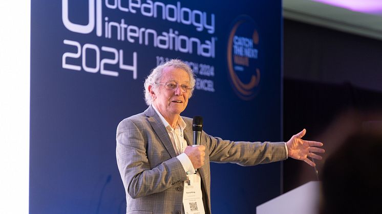 Oi24 - Sir David King at the Catch the Next Wave conference at Oceanology International