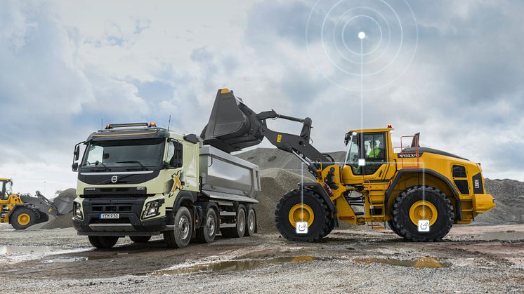 Volvo hjullastare - däcktrycksövervakning