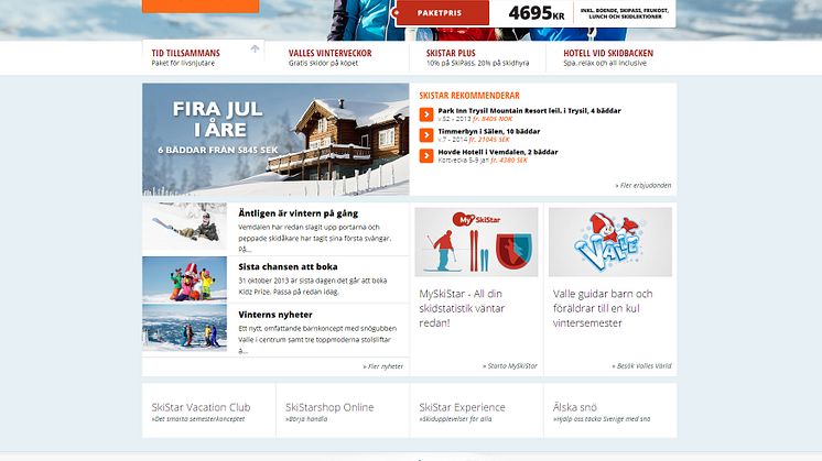 SkiStar AB: Nye skistar.com gjør det enklere for gjesten 