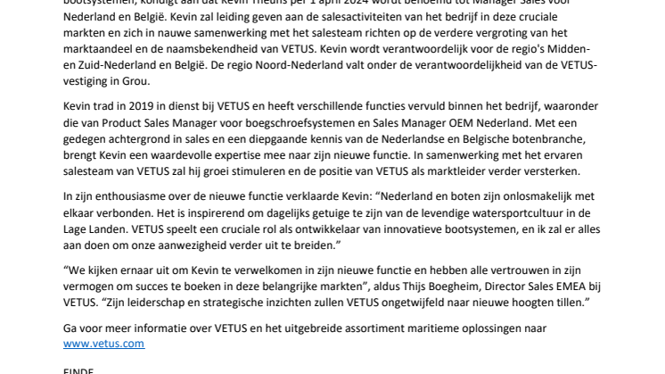 VETUS appoints Kevin Theuns as Sales Manager for Netherlands  Belgium_NL_final.pdf