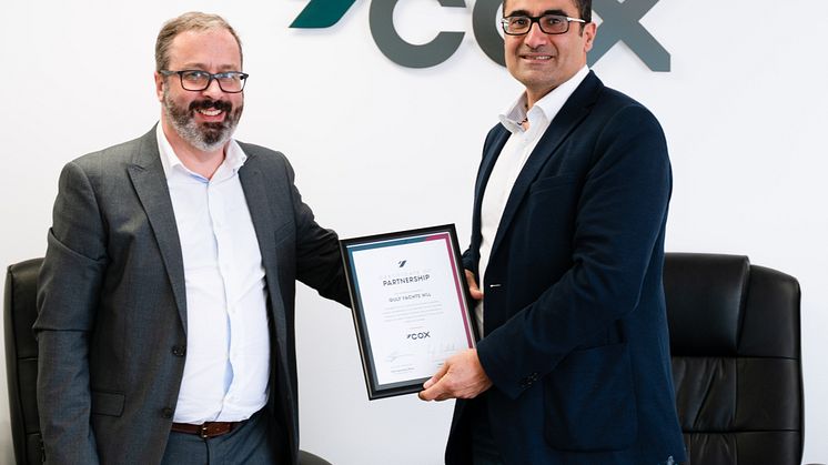 Cox Marine - From left - Pedro Almeida and Ghassan Al Binali