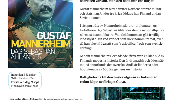 Finlands mytomspunne nationalhjälte skildras i ny biografi