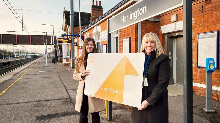 Winner Amy Walster is congratulated by Station Manager Bernadette Lee - IMAGES AVAILABLE TO DOWNLOAD BELOW