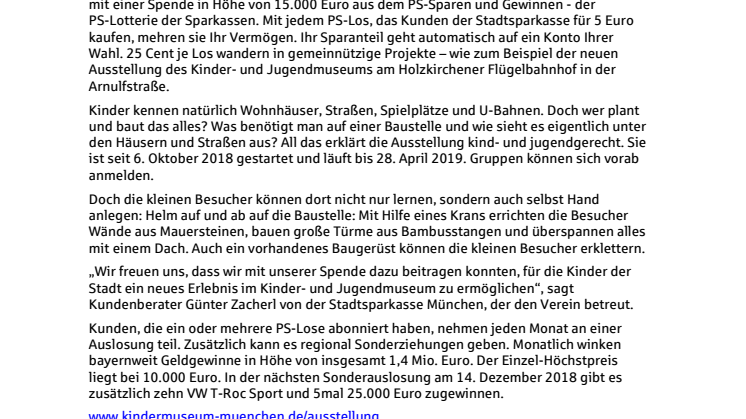 Kinder bauen in München Wohnhäuser, Straßen und Schulen