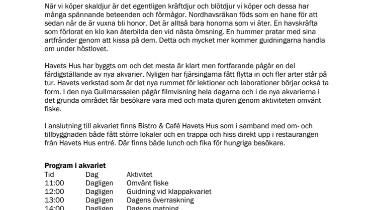 Kom ner under ytan på höstlovet 