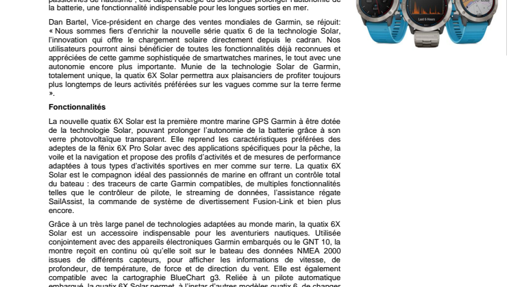 CP Garmin quatix 6X Solar