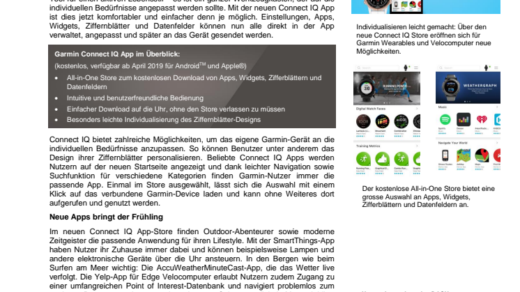 Connect IQ App: Der All-in-One Store von Garmin