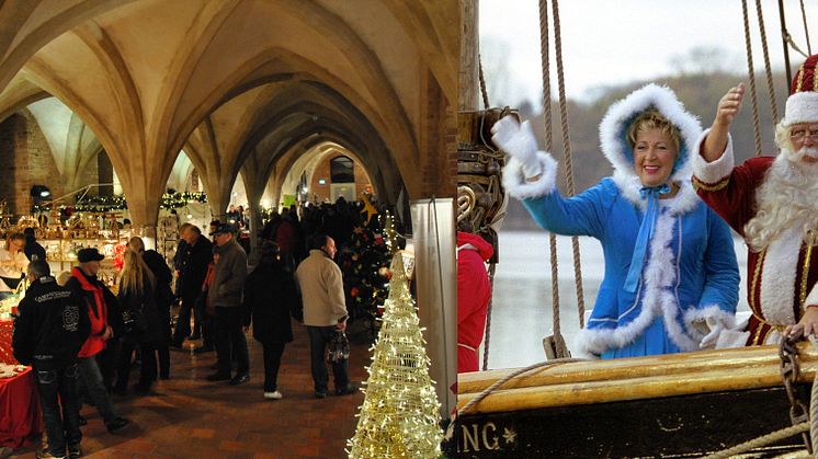 Traditionsrikt julfirande i Mecklenburg-Vorpommerns städer. © basic EVENTS Stralsund & © Großmarkt  Rostock GmbH Dietmar Lilienthal