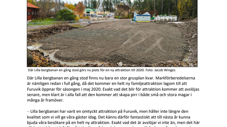 Ny familjeattraktion till Furuvik 2020