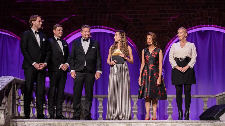 Pierre Persson, Niklas Uddholm, Carl-Johan Beckman, Emma Rozada, Rahel Bealtchew, Monica Born. Photo: Evan Pantiel