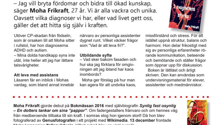 Moha Frikraft - Synlig fast osynlig - I svaghetens styrka