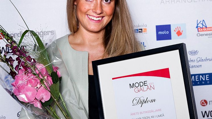 Vinnare Årets Butikssäljare, Modegalan 2011
