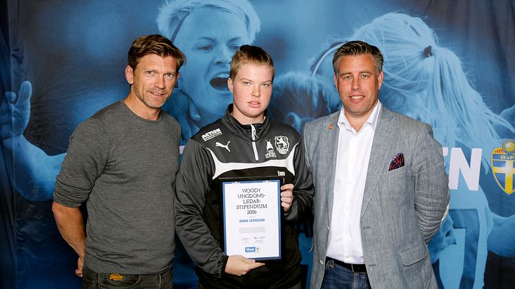 Emma Svensson, Dalby GIF. Här tillsammans med Jesper Blomqvist och Mikael Tykesson