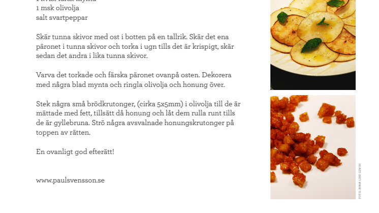 Kockarnas honungsrecept