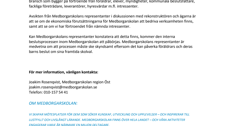 Medborgarskolan kan bli nya ägare till Karl-Oskarskolan