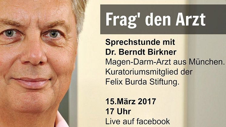 Heute um 17 Uhr auf facebook: Erste LIVE-VIDEO-Sprechstunde